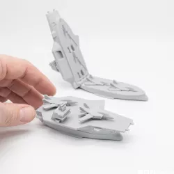 USS EnterSurprise - Print-in-place Playset Container for Tiny F14 Jet Fighters