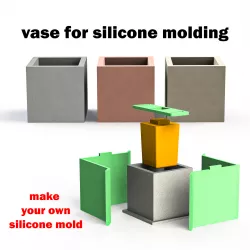 vase for silicone mold(square)