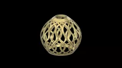 Wavy pendant lamp
