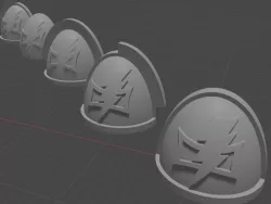 white scars shoulder pads