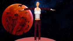 woman in suit of the final night