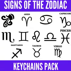 Zodiac signs key rings pack - Zodiac signs key rings pack - Zodiac signs key rings pack