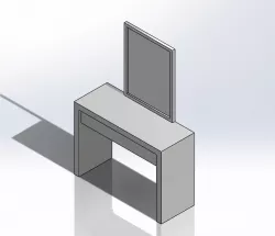 1.6 Scale Ikea malm style make-up bed for Barbie doll (Doll house or maybe model house)