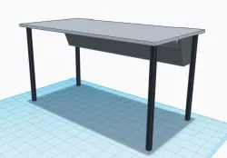 3D Cable Storage Desk