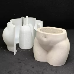 3D print mold cast Female Body Flower Pot