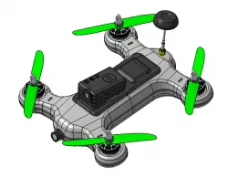 3d printed drone 200mm x 200mm
