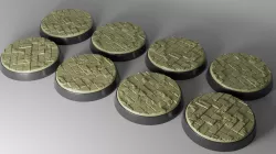 8x 32mm base with bricks (+toppers)