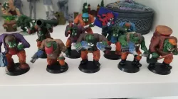 9 Ork Konviks miniatures. Pack 1,2,3 bonus flamer