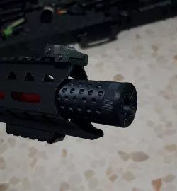Aeg suppressor for internal barrel extension