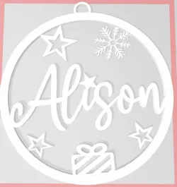 Alison christmas ornament ball