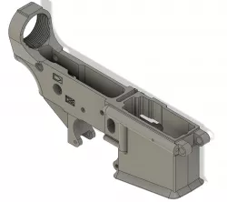 AR-15 LOWER RECEIVER MIL-SPEC MODEL STEP AND STL
