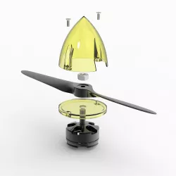Basic Propeller Spinner CW/CCW 5X40 STL File