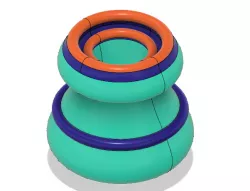 Beautiful Cylindrical Vase / Joli vase cylindrique