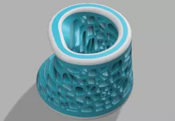 Beautiful cylindrical vase Z / Joli vase cylindrique Z