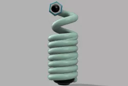 Beautiful Spring Type Cylindrical Vase / Joli vase cylindrique type de ressort