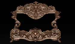 Bed 3D relief models STL Files used for CNC Router