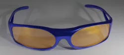 Blue sport glasses