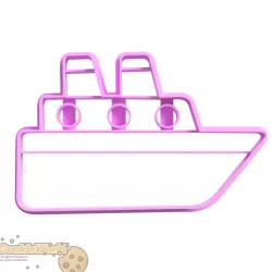 Boat Cookie cutter & Stamp