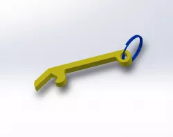 Bottle opener key ring