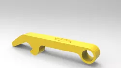 Bottle opener KeyChain - Chevrolet Logo 3d model