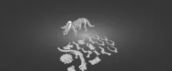 buildable dinosaur model