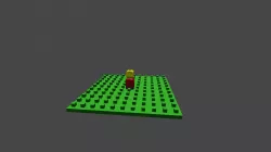 Building Block Baseplate and 1X1 Brick