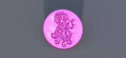 Celtic octopus drinkcoaster