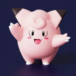 Clefairy Pokemon Decoration Keychain Phone Strap