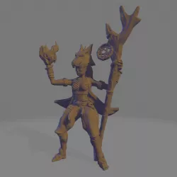 Crazy Halfling Druid - Rat Summoning Enthusiast