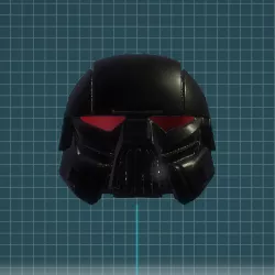 Dark Trooper Lego-compatible Helmet