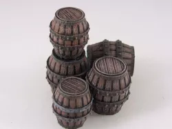 Delving Decor: Medieval Barrels (28mm/Heroic scale)