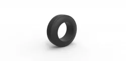 Diecast lowrider tire 2 Scale 1 to 25