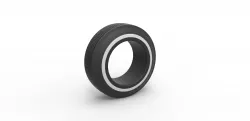 Diecast lowrider tire 3 Scale 1 to 25