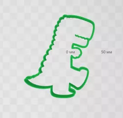 dino trex cookie cutter