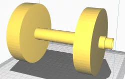 Dumbbells with water as a weight for Workout