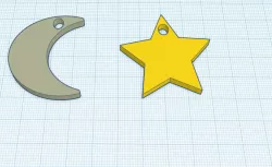 Earring - Moon&Star