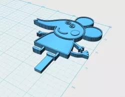 Emily Elephant cupcake topper