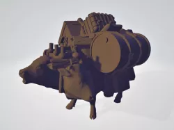 Fallout Brahmin with Stowage