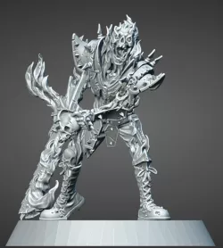 Fantasy Football Skeleton Chainsaw Maniac