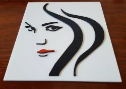 Female face silhouette