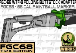 FGC-68 WTF-9 folding buttstock adapter