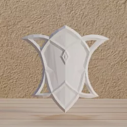 File: Cosplay Moon Shield in STL digital format