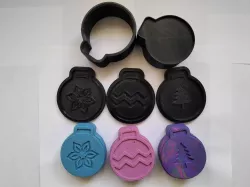 FLAT ORNAMENR CHRISTMAS COLLECTION - MOLD BATH BOMB, SOLID SHAMPOO - MOLD BATH BOMB, SOLID SHAMPOO