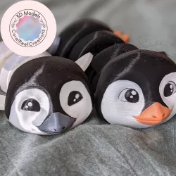Flexi Penguin 3D Print - CoralReefCreationz