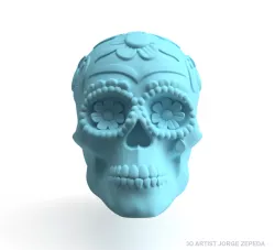 FRIDA KAHLO SUGAR SKULL 3D MODEL