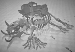 Gargantuan Orc Beast Skeleton - terrain piece