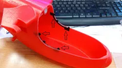 Glass lock for RC paramotor