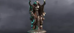 Halloween Hooded Monster Statue 2