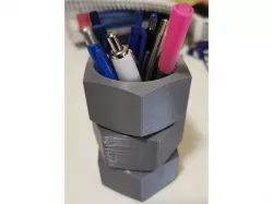 Hex nut pen holder