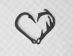 Hook & Antler Heart Logo